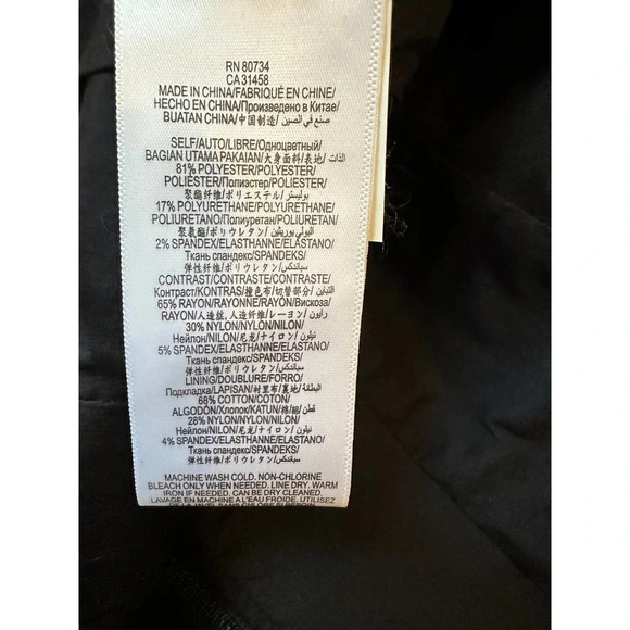 Bcbgmaxazria Jaymes Peplum Blazer Moto Jacket Black - Picture 7 of 7